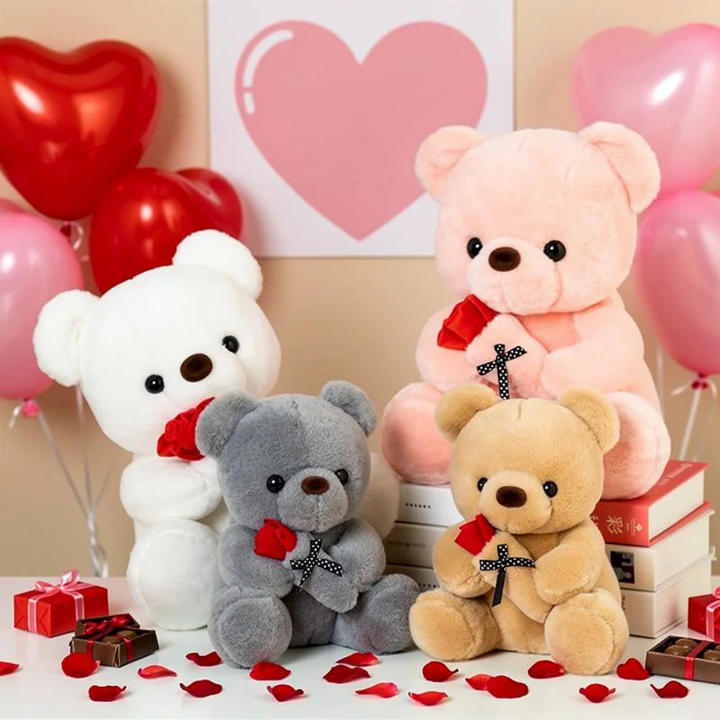 Rose Bear Plush Toy – Romantic Valentine's & Anniversary Gift