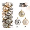 Mini Christmas Ball Ornaments 3 cm (24 pcs)