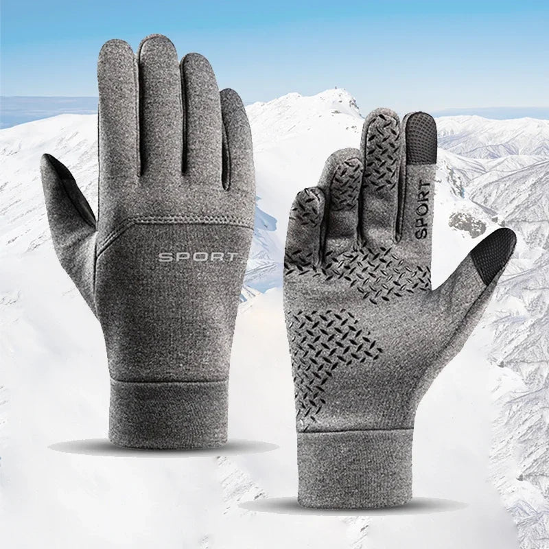 Touchscreen Winter Gloves – Windproof for Running & Skiing