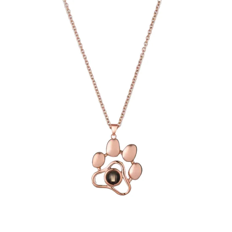 "I Love You" Projection Necklace – 100 Languages Heart Pendant