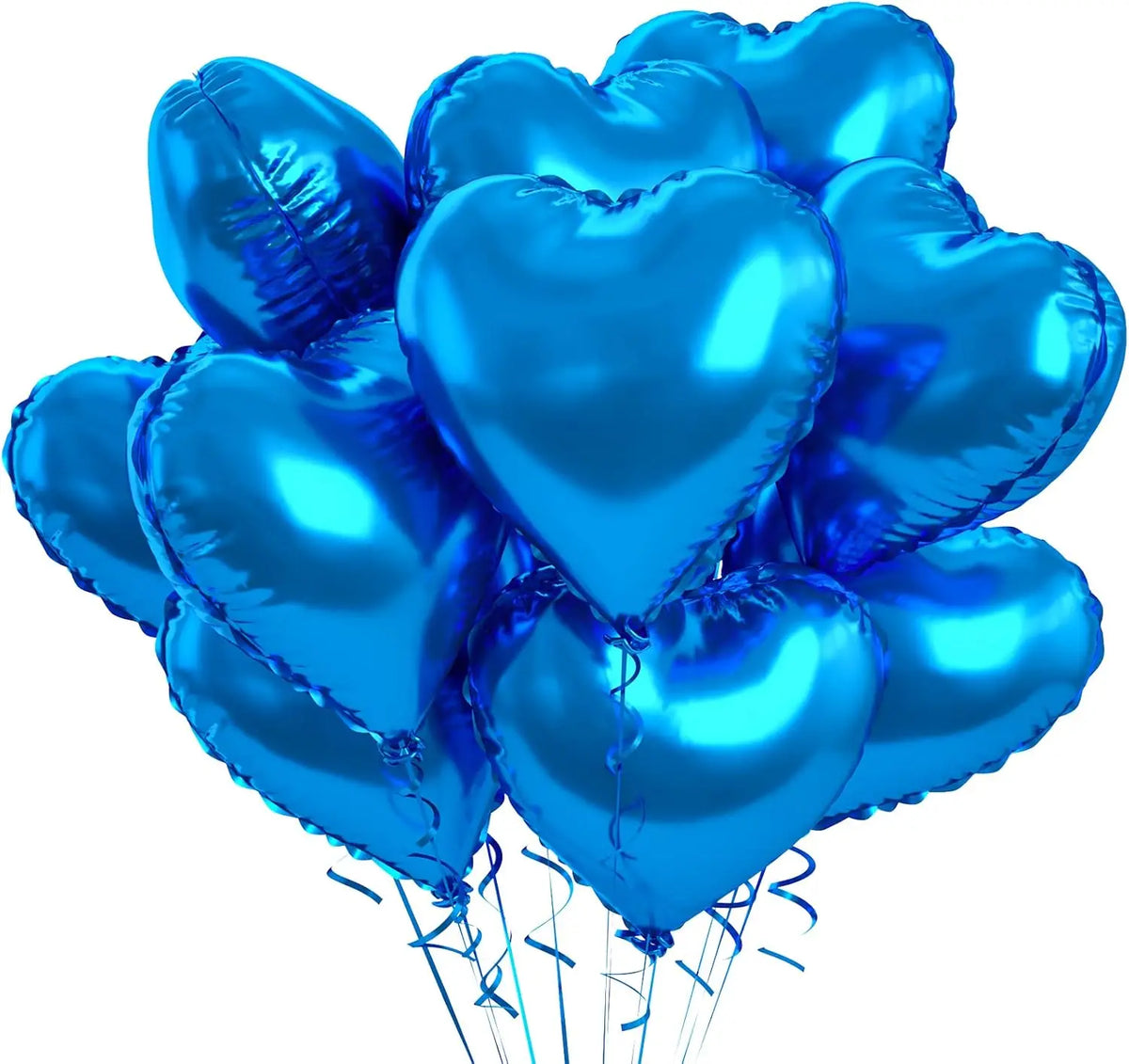 Heart Foil Balloons 18" (10 pcs) – Pink & Sage Green