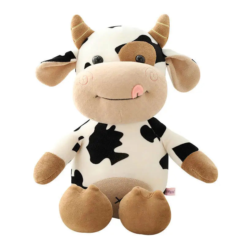 Soft Plush Cow Stuffed Animal 12" – Cute Cuddly Gift