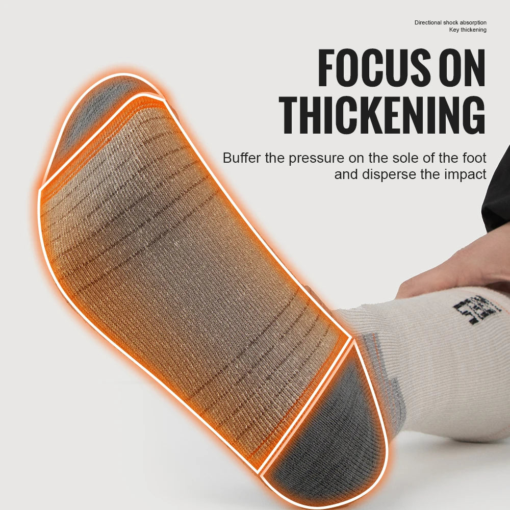 Merino Wool Hiking & Running Socks – Breathable Cushioned