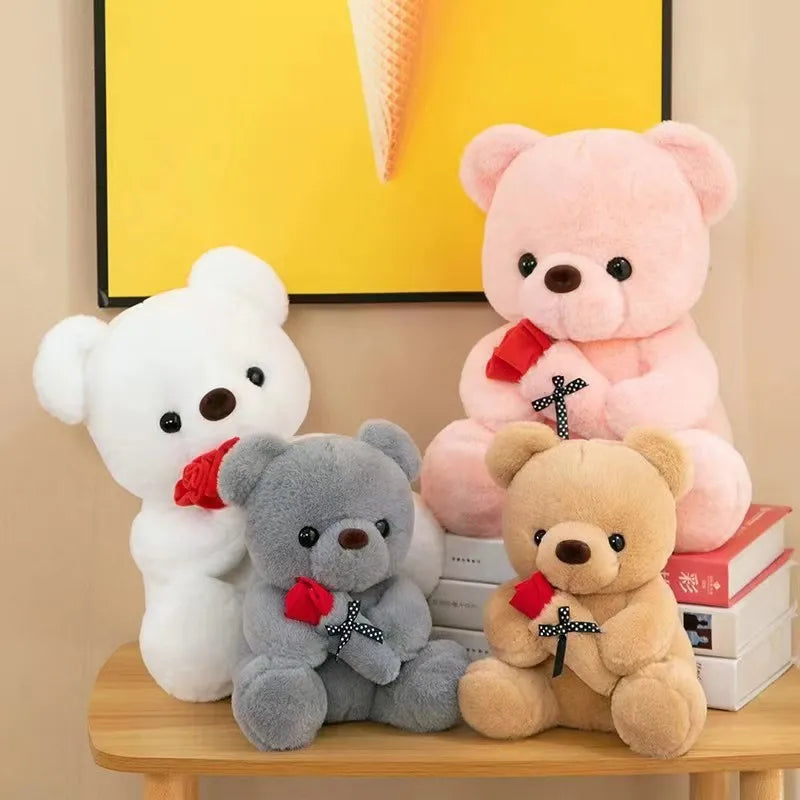 Rose Bear Plush Toy – Romantic Valentine's & Anniversary Gift