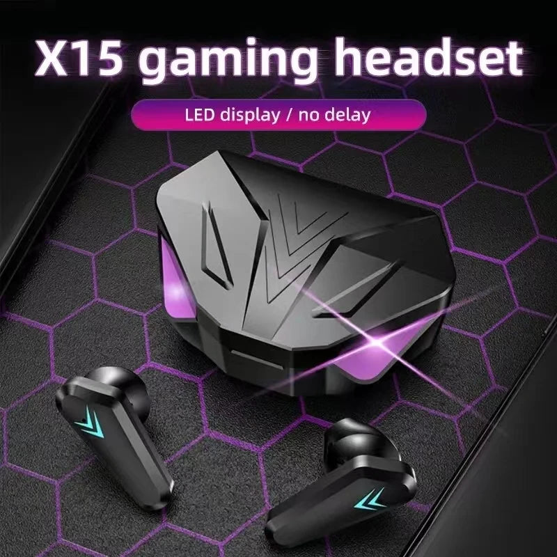 Wireless Bluetooth Earbuds with LED Display & Mic