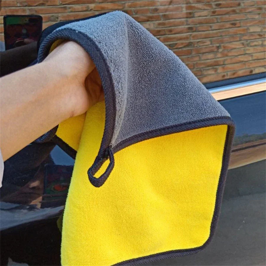 Microfiber Car Drying Towels – Thick Double-Layer Cleaning Cloths