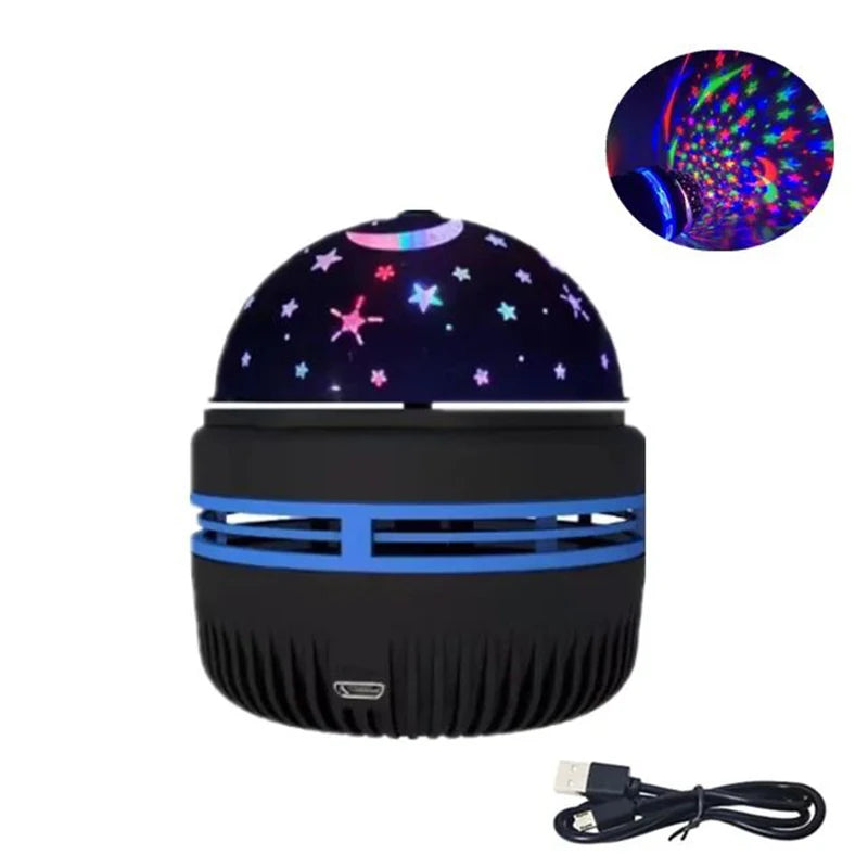 Starry Moon LED Projector Night Light – 7 Color Modes