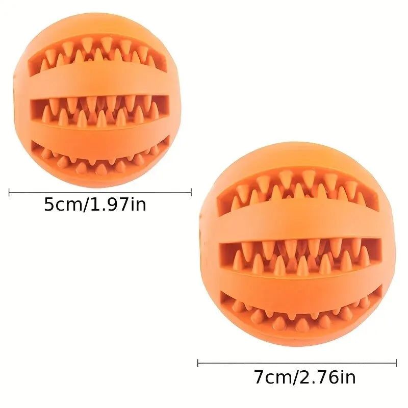 Bite-Resistant Dog Treat Ball – Chew & Feeder Toy