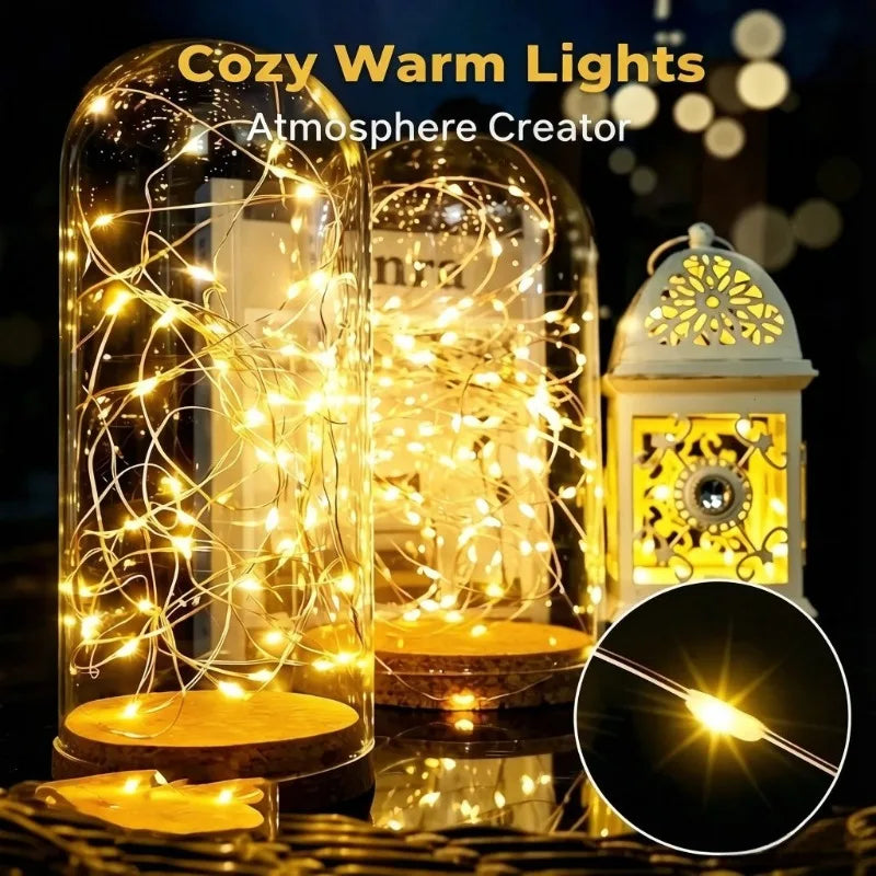 USB LED Fairy Lights with Remote – 8 Modes Christmas String Lights