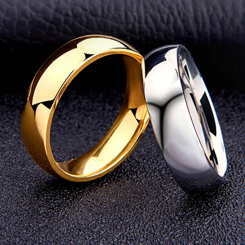 6mm Titanium Ring – Hypoallergenic Polished Band for Men & Women