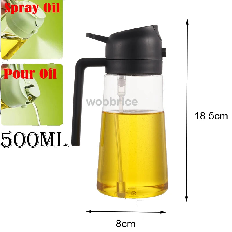 2-in-1 Oil Sprayer & Brush – For Air Fryer, Salad & Grilling