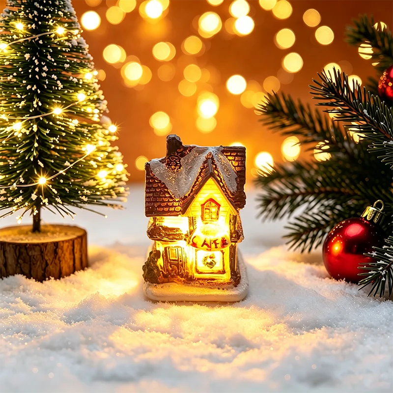 Christmas Village House Night Light – Battery Powered Decor