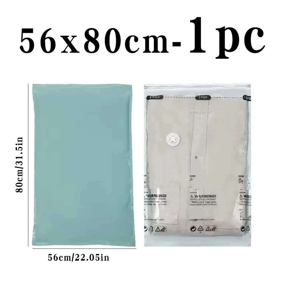 Vacuum Storage Bags – No Pump Needed for Clothes & Bedding