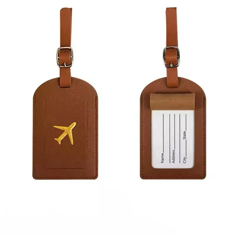 Leather Luggage Tag – Suitcase Name & Address Label