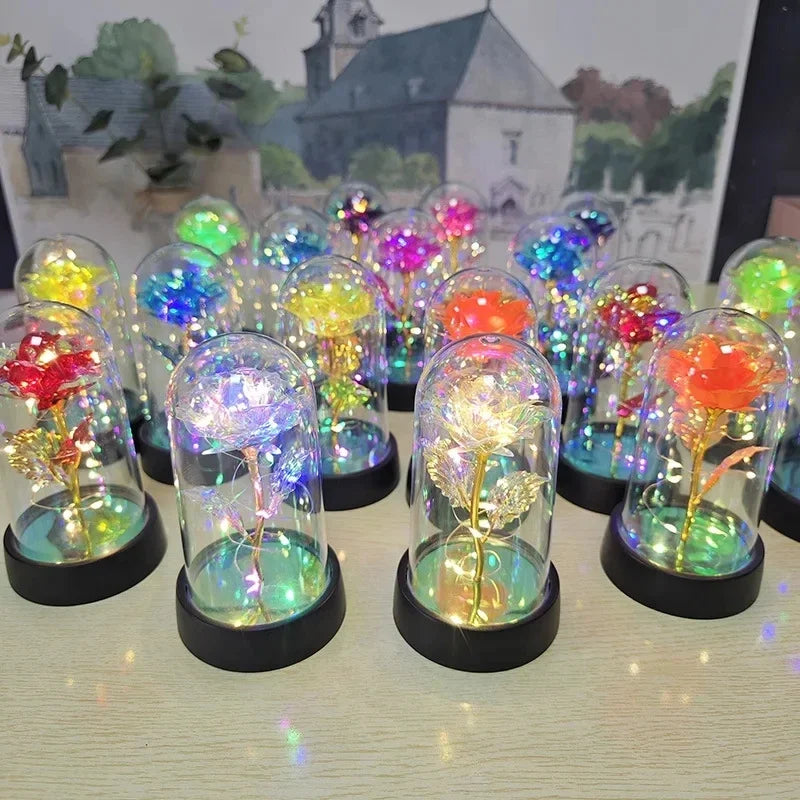 Eternal Rose with LED Light – Artificial Rose Gift for Her