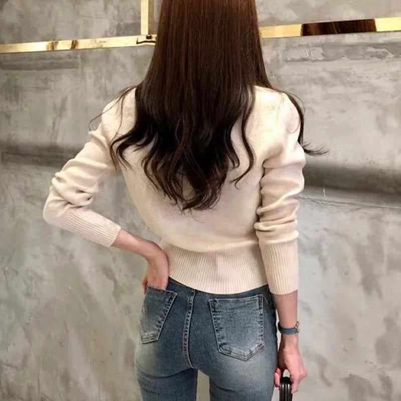 Women's Knit Cardigan Sweater – Casual Button-Up