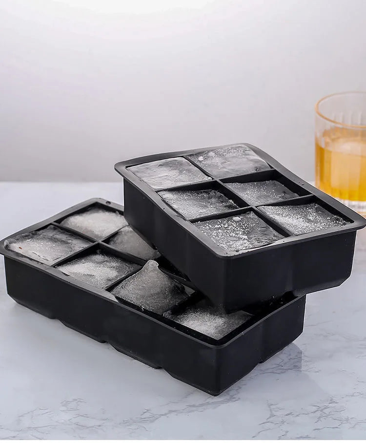 Large Silicone Ice Cube Tray – 4/6/8/15 Grid