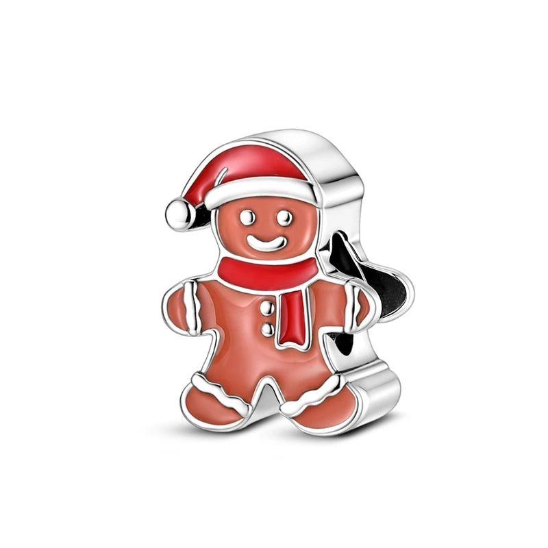 925 Silver Christmas Charm – Stocking, Gingerbread & Reindeer