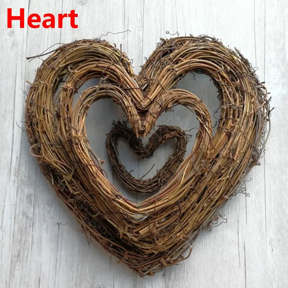 Natural Rattan Wreath Ring 8–30 cm – DIY Christmas Wreath Base