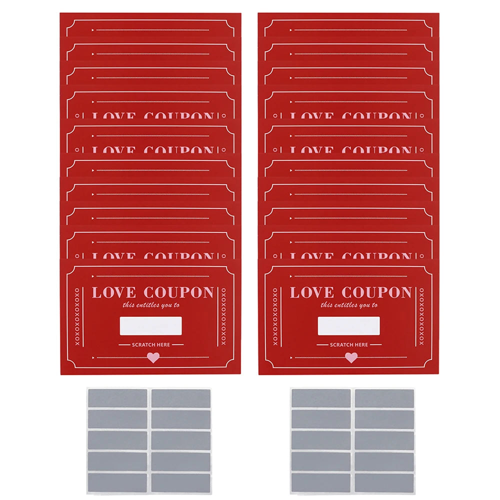 Scratch-Off Love Coupons for Couples – Valentine's & Anniversary Gift