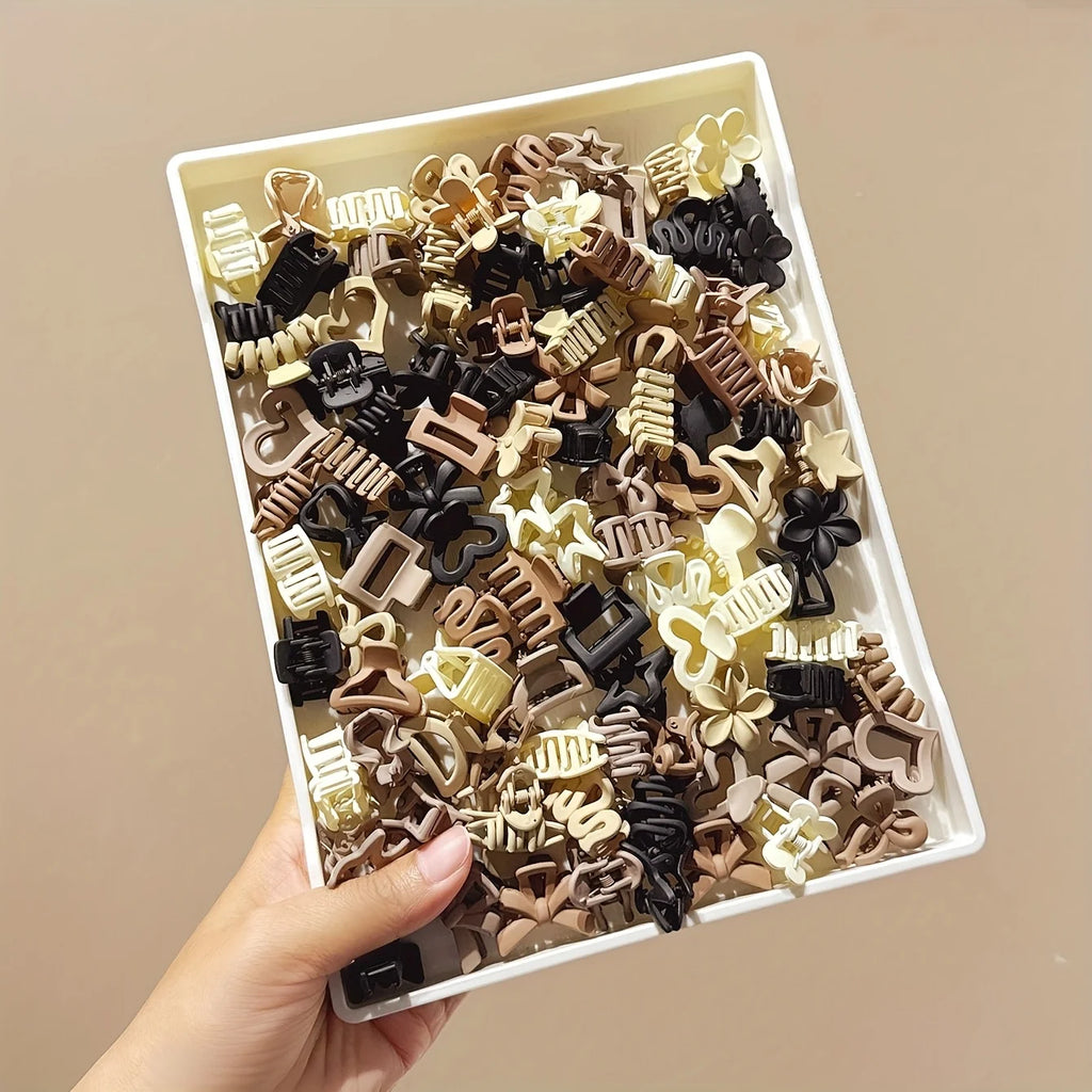 Small Hair Clips Mixed Pack – Beige Hair Accessories