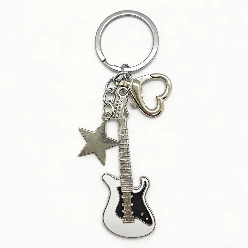 Matching Guitar Keychain Set for Couples