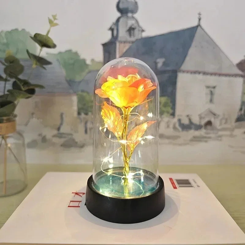 Eternal Rose with LED Light – Artificial Rose Gift for Her