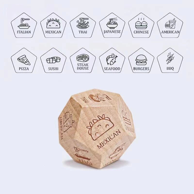 Couples Food Decision Dice – Fun Gift for Him & Her
