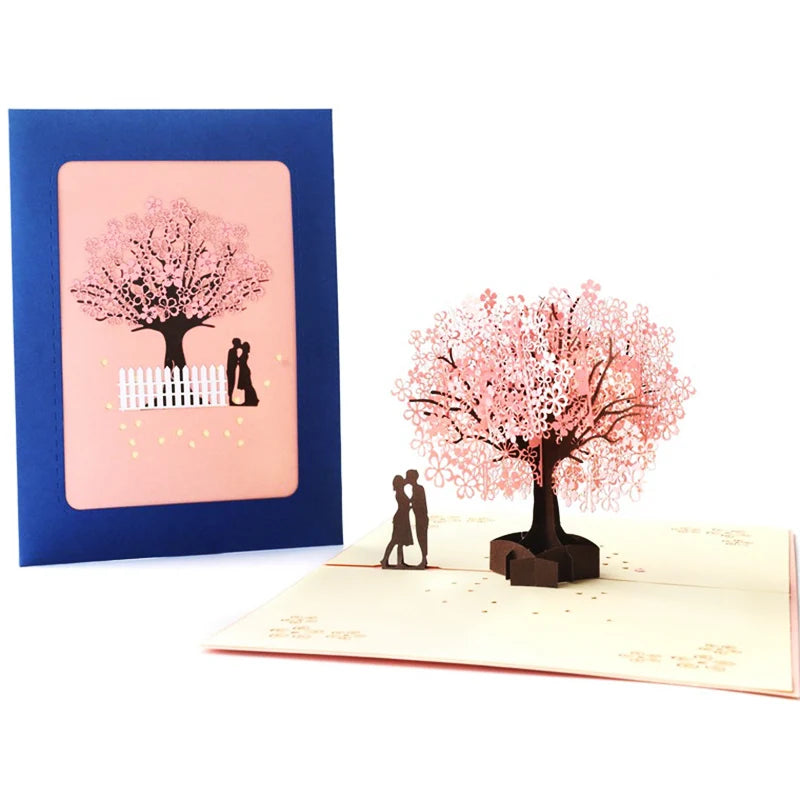 3D Pop-Up Flower Greeting Card – Handmade Card for Any Occasion