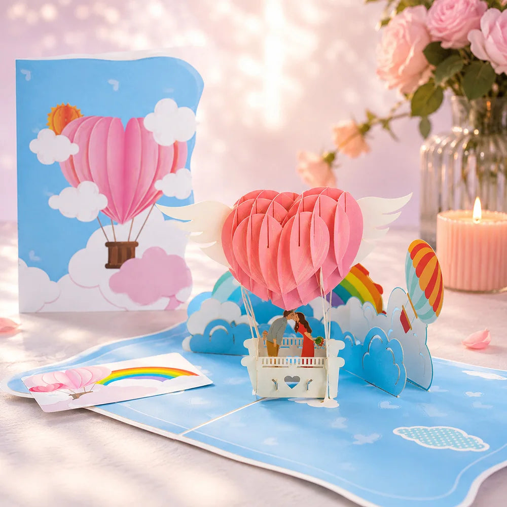 3D Pop-Up Flower Greeting Card – Handmade Card for Any Occasion