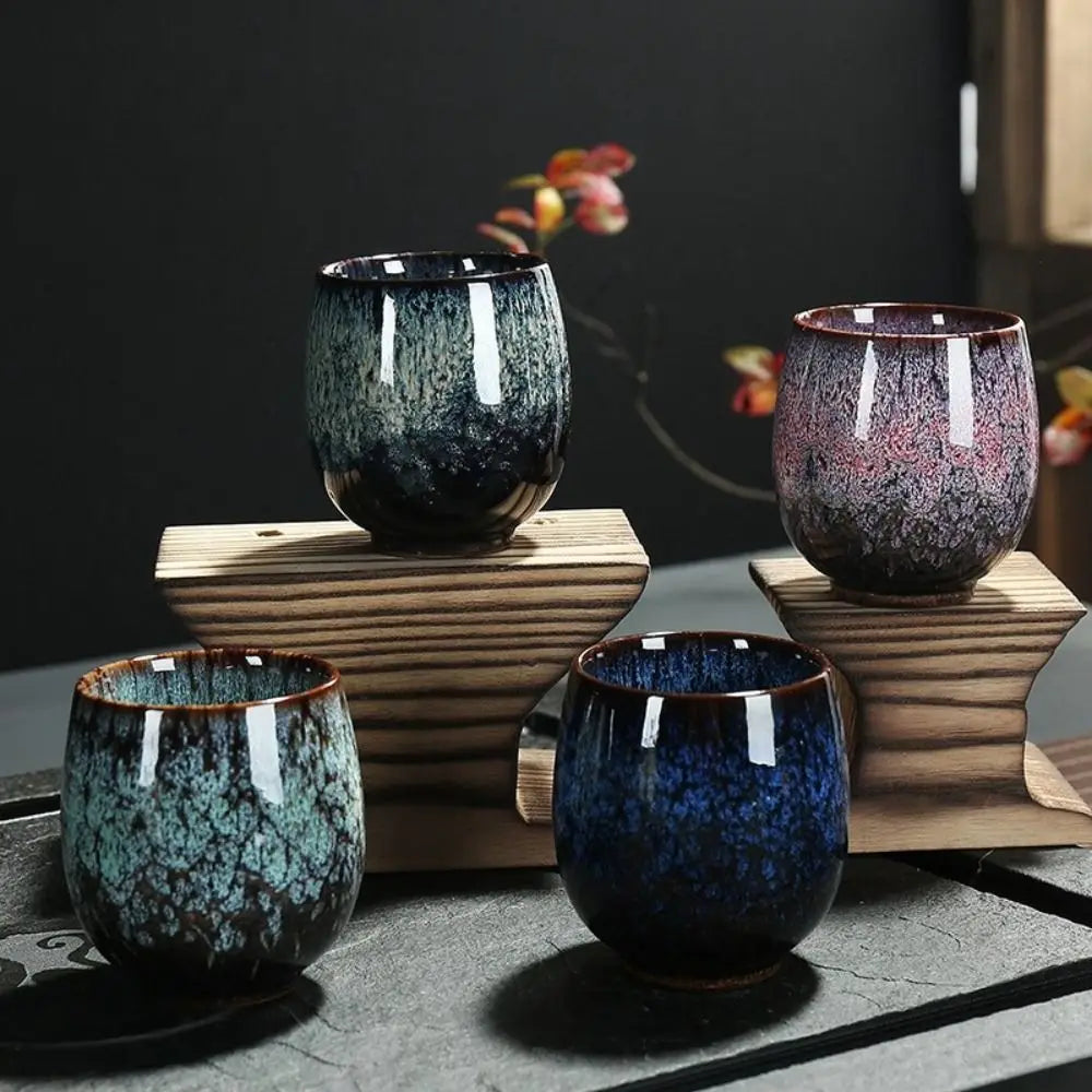 Japanese Ceramic Tea Cup – Handcrafted Kiln-Glazed Mug