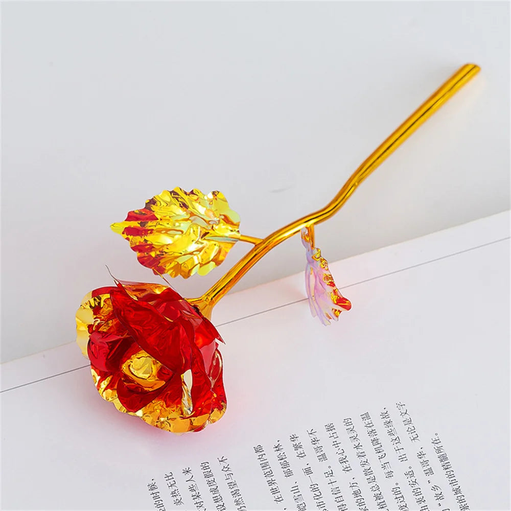 24K Gold Foil Rose 18 cm – Everlasting Valentine's Gift