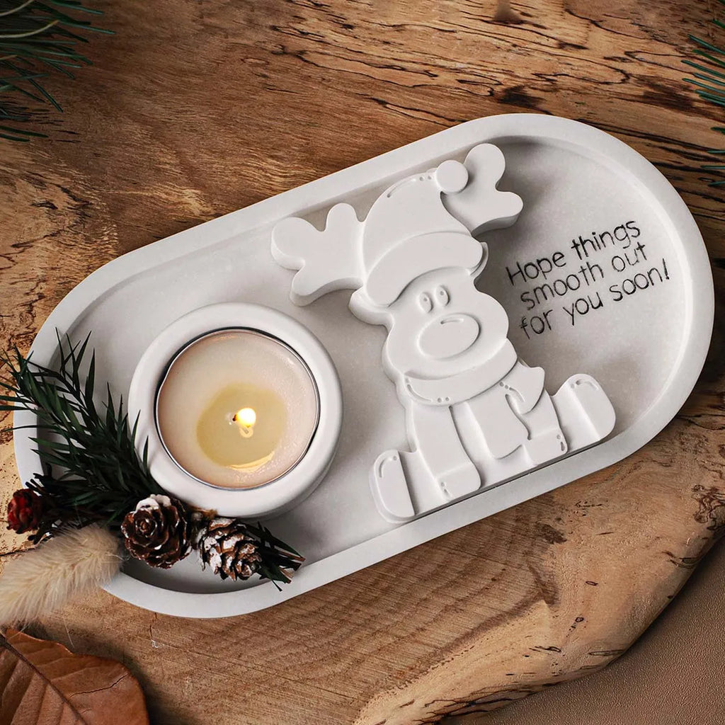 3D Reindeer Silicone Mold – DIY Christmas Ornament Making
