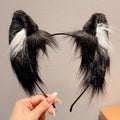 Plush Cat Ear Christmas Headband for Kids