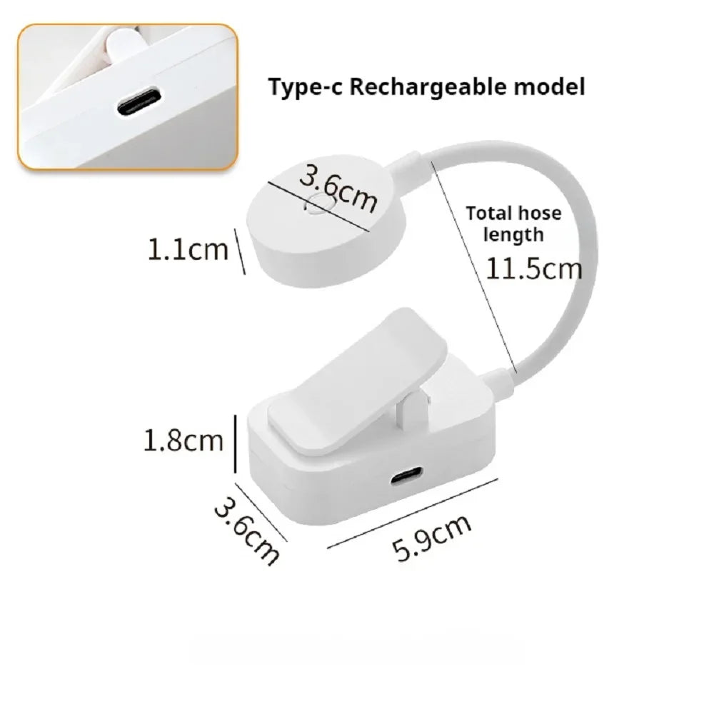 Clip-On LED Reading Light – 3 Modes Eye-Care Book Lamp