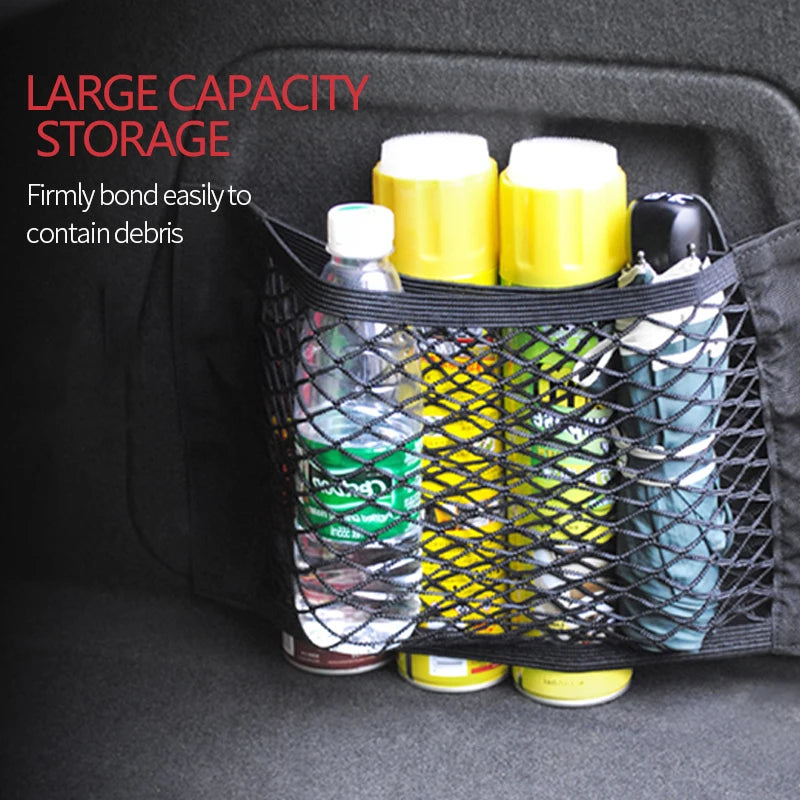Car Trunk Mesh Organizer – Universal Cargo Net