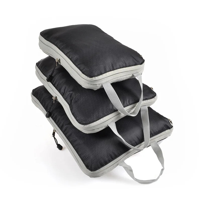 Compression Packing Cubes – Waterproof Luggage Organizers