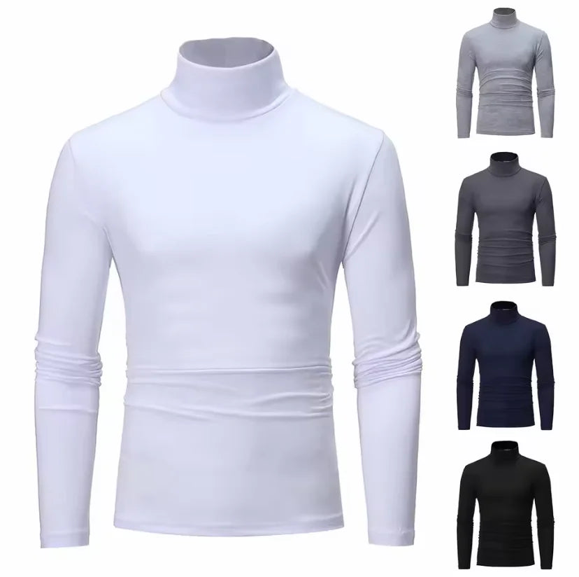 Men's Thermal Base Layer Top – High Neck Long Sleeve