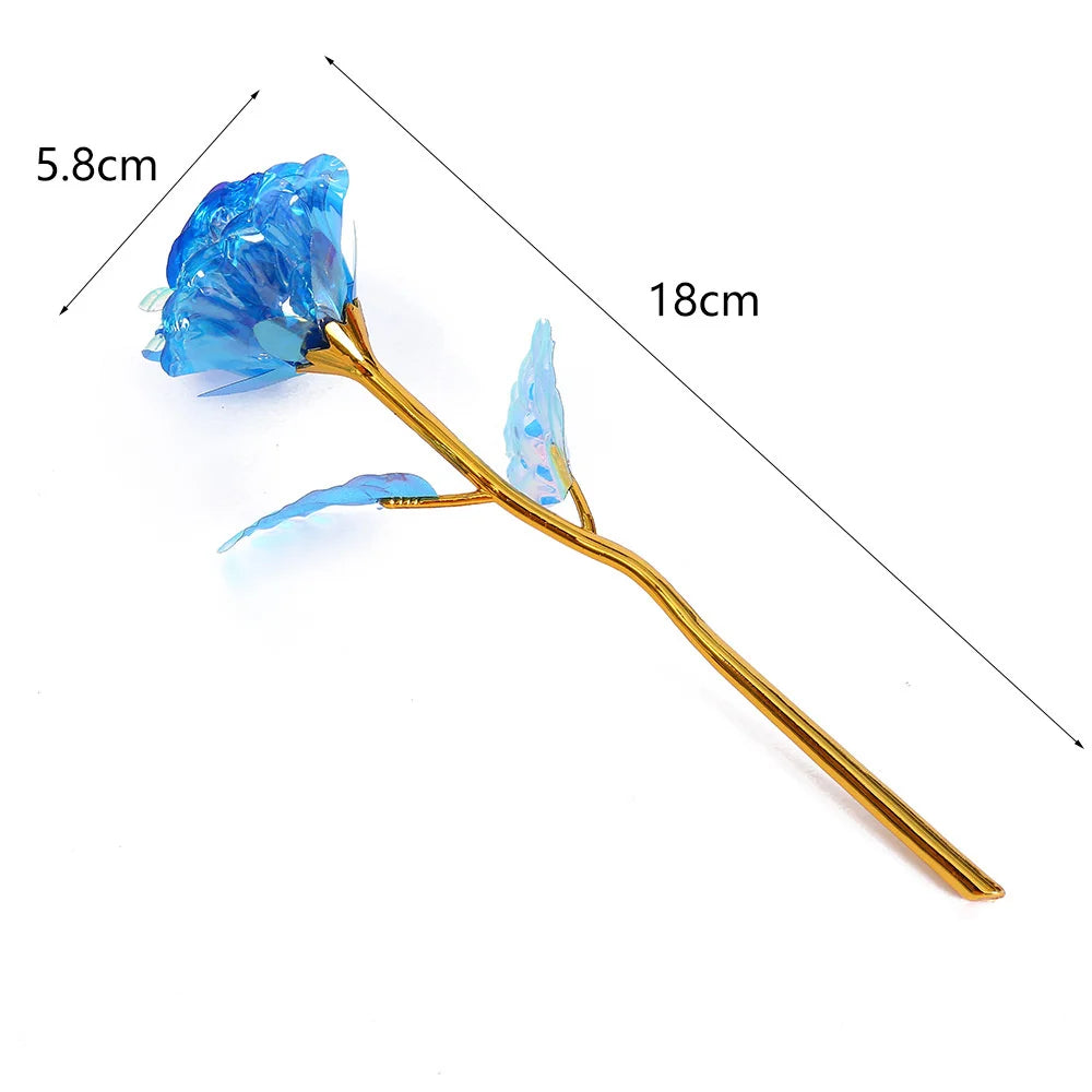 24K Gold Foil Rose 18 cm – Everlasting Valentine's Gift