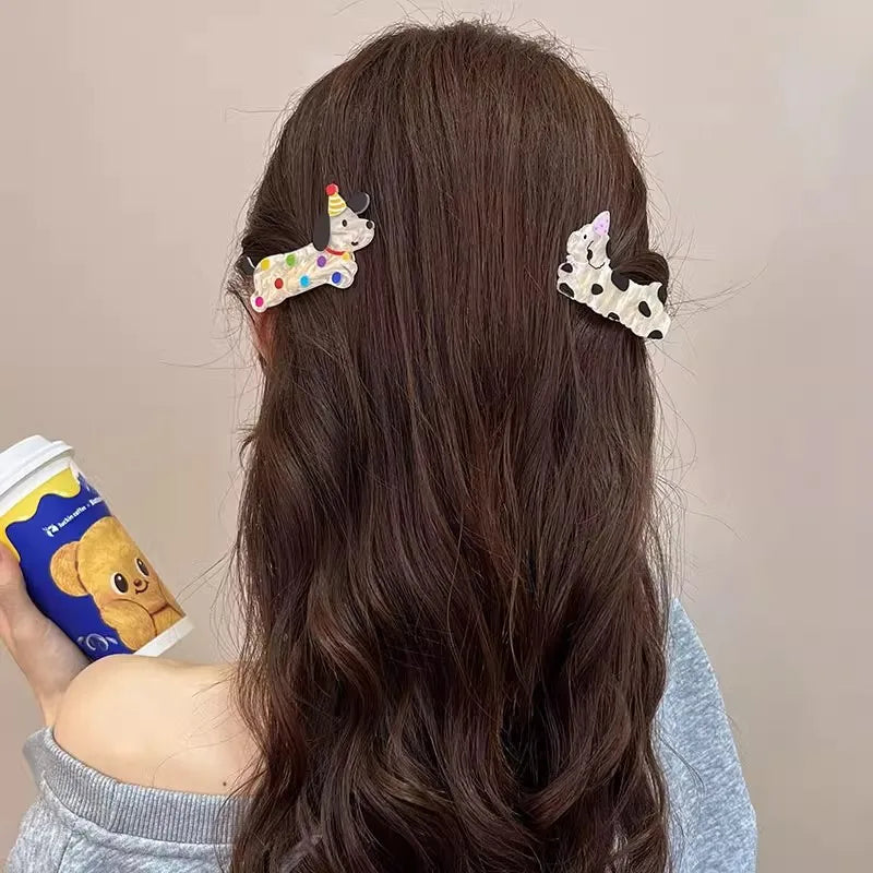 Cute Puppy Christmas Hair Clips (5 pcs)