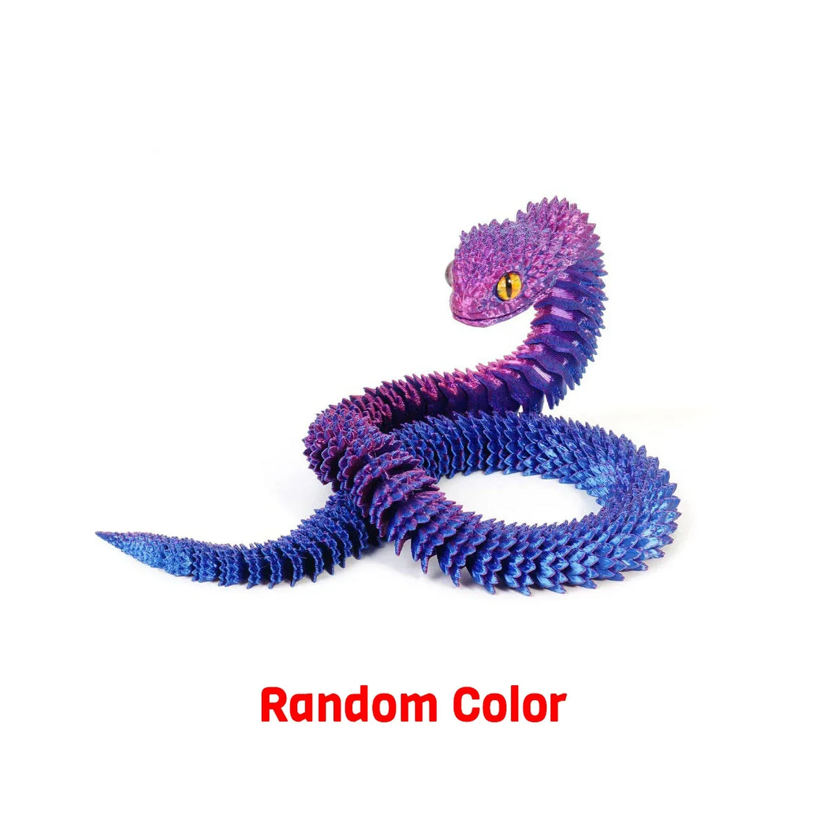 3D Printed Articulated Snake Fidget Toy – Desk Ornament