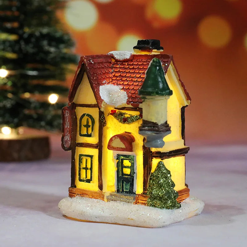 Christmas Village House Night Light – Battery Powered Decor