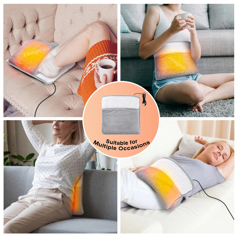 Electric Foot Warmer – Soft Flannel Heated Foot Pad
