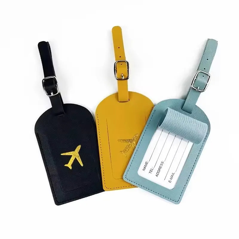 Leather Luggage Tag – Suitcase Name & Address Label
