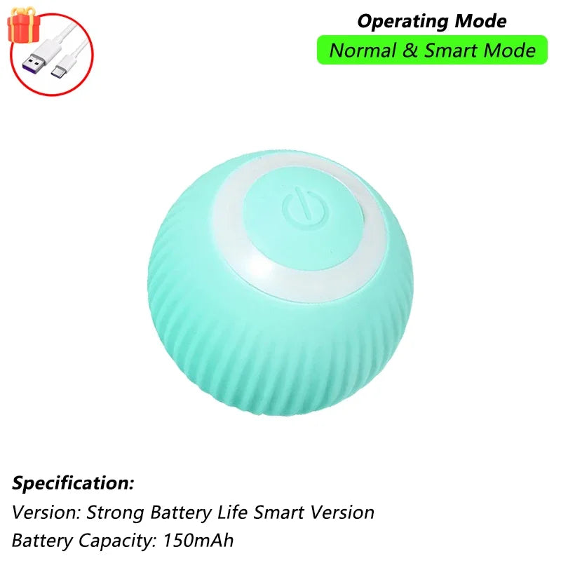 Automatic Rolling Cat Ball with Tail – Rechargeable Interactive Toy