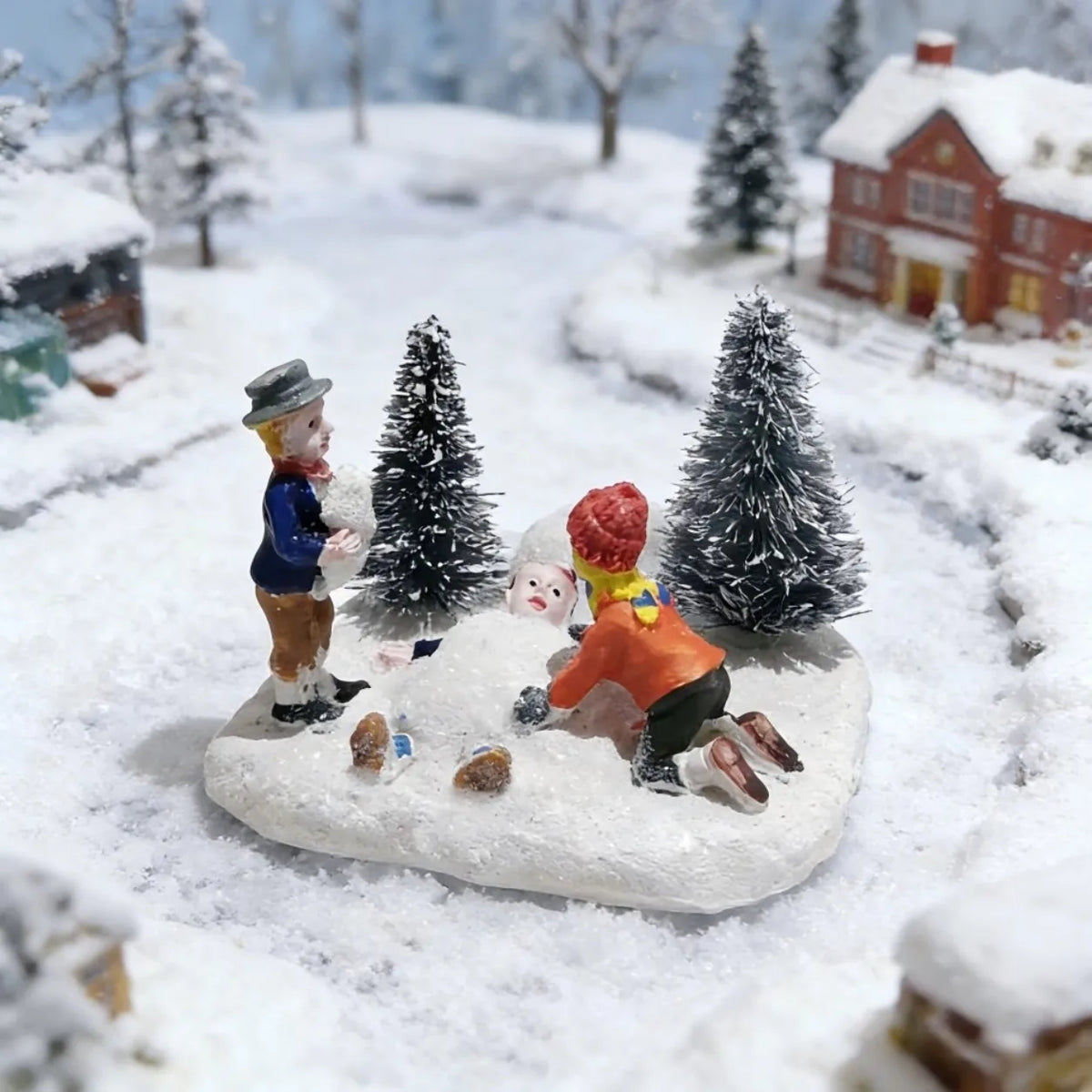 Christmas Village Figurines Set – Holiday Scene Accessories