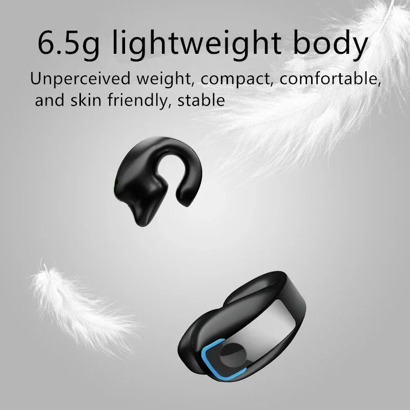 Bone Conduction Clip-On Earphones – Wireless Bluetooth Sport Headset