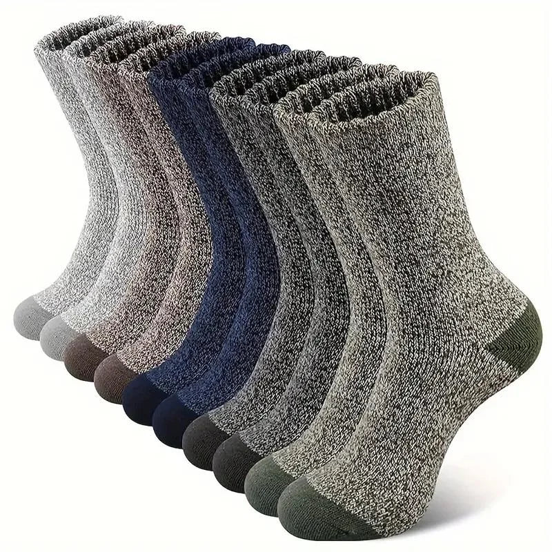 Thick Merino Wool Winter Socks – Thermal Towel Sole