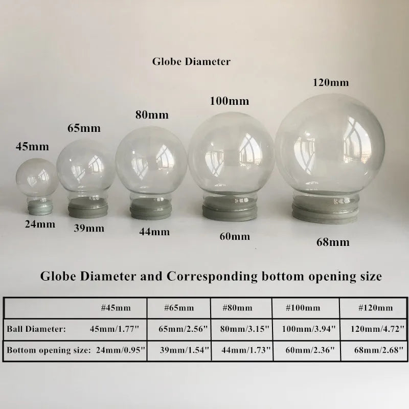 DIY Empty Glass Snow Globe – Fillable Craft Globe