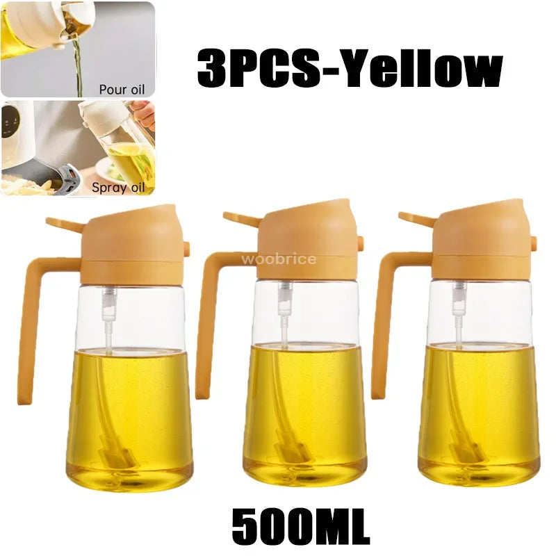 2-in-1 Oil Sprayer & Brush – For Air Fryer, Salad & Grilling